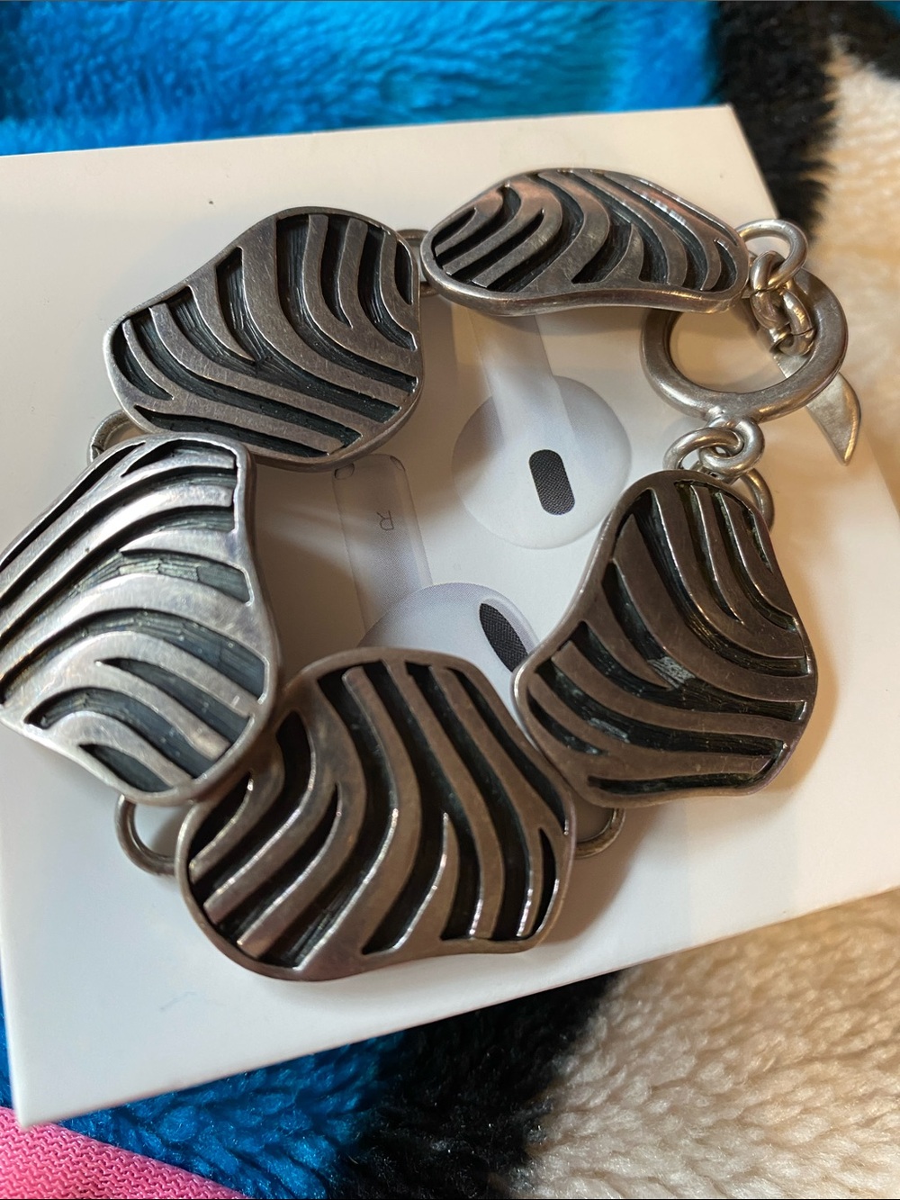 Sterling Silver Black and Silver bracelet Made In Mexico